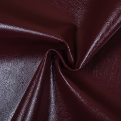Ткань Дерматин (Кожзам) для мебели, цвет Бордовый (на отрез)  в Симферополе