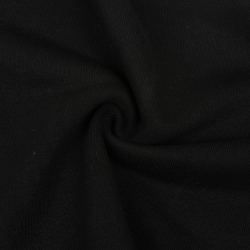 Ткань Футер 3-х нитка, Петля, цвет Черный (на отрез)  в Симферополе