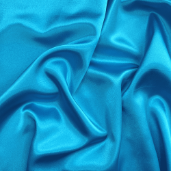 Ткань Атлас-сатин (Ширина 150см), цвет Голубой (на отрез) УЦЕНКА в Симферополе