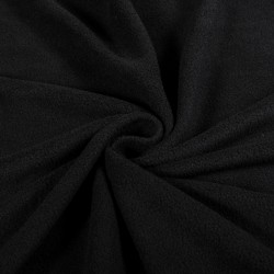 Ткань Флис Односторонний 180 гр/м2 (Ширина 150см), цвет Черный (на отрез) в Симферополе
