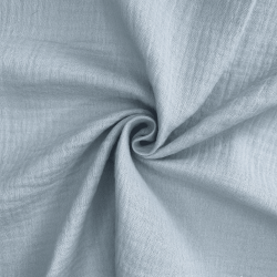 Ткань Муслин Жатый (Ширина 1,4м), цвет Светло-Серый (на отрез) в Симферополе