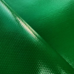 Ткань ПВХ 600 гр/м2 плотная, Зелёный (Ширина 150см), на отрез  в Симферополе