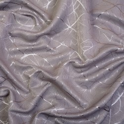 Ткань Блэкаут для штор светозатемняющая 75% (Ширина 280см) &quot;Ледовое тиснение цвет Серый&quot; (на отрез) в Симферополе