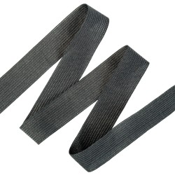 Окантовочная лента-бейка, цвет Чёрный 22мм (на отрез) в Симферополе