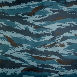 Ткань Oxford 210D PU (Ширина 1,48м), камуфляж &quot;Камыш Синий&quot; (на отрез) в Симферополе