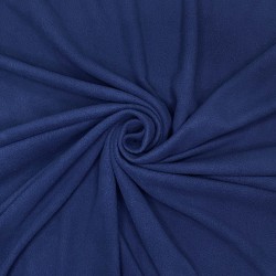 Ткань Флис Односторонний 130 гр/м2, цвет Темно-синий (на отрез)  в Симферополе