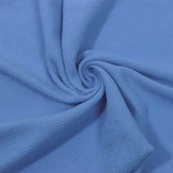 Ткань Флис Односторонний 130 гр/м2 (Ширина 150см), цвет Голубой (на отрез) в Симферополе