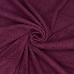 Ткань Флис Односторонний 130 гр/м2, цвет Бордовый (на отрез)  в Симферополе