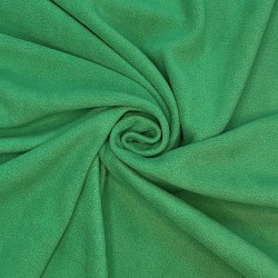 Ткань Флис Односторонний 130 гр/м2, цвет Зелёный (на отрез)  в Симферополе