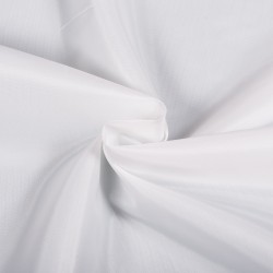 Ткань подкладочная Таффета 190Т (Ширина 150см), цвет Белый (на отрез) в Симферополе