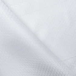 Ткань Oxford 300D PU Рип-Стоп СОТЫ, цвет Белый (на отрез) в Симферополе