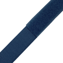 Контактная лента 25мм цвет Синий (велькро-липучка, на отрез)  в Симферополе