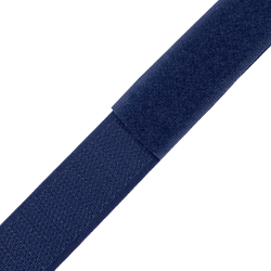 Контактная лента 25мм цвет Тёмно-Синий (Велькро-липучка), на отрез  в Симферополе