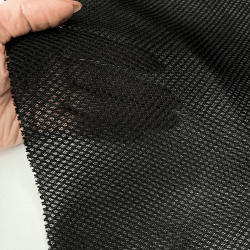 Сетка 3D трехслойная Air mesh 165 гр/м2 (Ширина 150см), цвет Черный (на отрез) в Симферополе