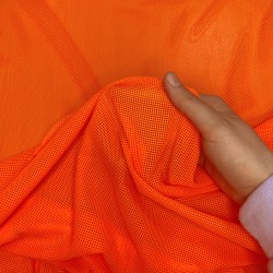 Трикотажная Сетка 75 г/м2, цвет Оранжевый (на отрез)  в Симферополе